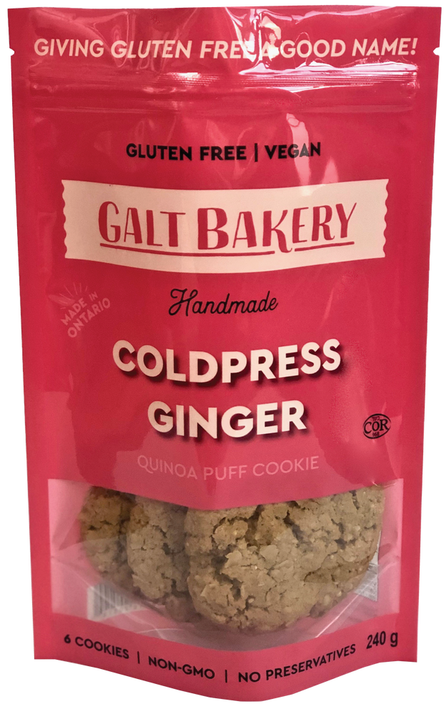 Cold Pressed Ginger - Quinoa Puff Cookie